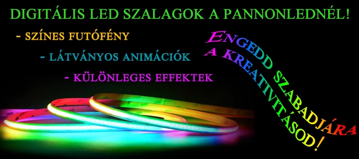 Digitális - programozható LED szalagok mostantól a Pannon LED-nél