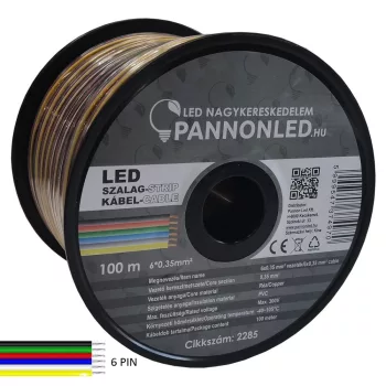  Hateres színes vezeték / 0,35 mm2 kábel RGBCCT LED szalag szereléshez