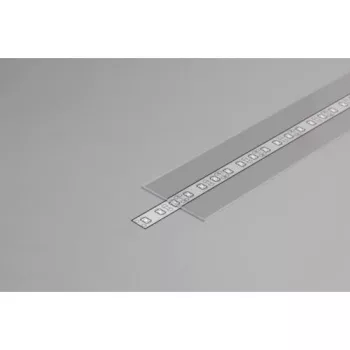   Topmet LED profil fedél  "H"  FLAT8 víztiszta 2 méteres