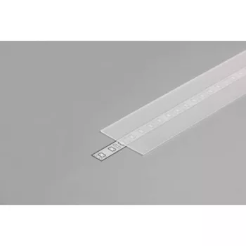  Topmet LED profil fedél  "H"  FLAT8 matt átlátszó 2 méteres