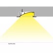 Topmet LED profil FLAT8 natur ALU 2 méteres H/UX