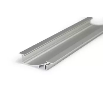 Topmet LED profil FLAT8 eloxált 2 méteres H/UX