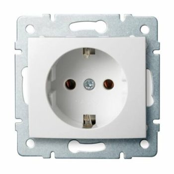   Kanlux LOGI Schuko földelt dugalj tűzbiztos műanyag fehér