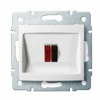   Kanlux LOGI Hangszóró csatlakozó aljzat (2 kivezetéssel) fehér