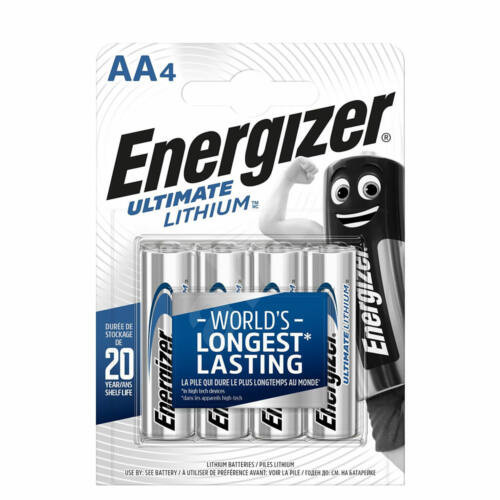 Energizer Ultimate Lithium Ceruza Elem AA Csomag tartalma: 4 db