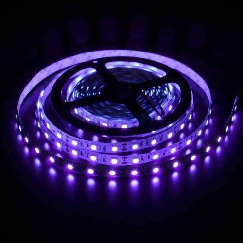 LED SZALAG BELTÉRI 12V, 14,4W, 60LED, UV FÉNYŰ