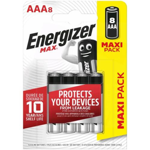 Energizer Max Alkáli Mikro Elem AAA Csomag tartalma: 8 db