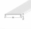 Topmet LED profil fedél  "C10" 120° sugárzási szög PH/LO/SM