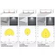Topmet LED profil fedél  "C10" 120° sugárzási szög PH/LO/SM