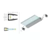 Topmet LED profil MIKRO10 6mm-es üveg élvilágításra eloxált GEN2