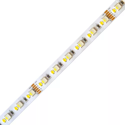 LED szalag beltéri 24V, 16W, 60+60LED, RGB+CCT 2700K-6500K (70671)
