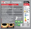LED Szalag beltéri 24V, 4 Watt, 8 mm COB/320 LED, ~360 Lumen, 2800-3200K (meleg fehér)
