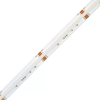   LED Szalag beltéri 24V, 16 Watt, 12 mm COB/560 LED, RGB + 350 Lumen, RGB+W (meleg fehér)