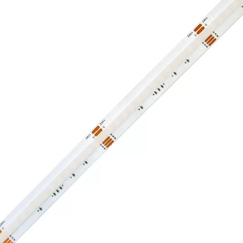 LED Szalag beltéri 24V, 16 Watt, 12 mm COB/560 LED, RGB + 350 Lumen, RGB+W (meleg fehér)