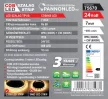 LED Szalag beltéri 24V, 7+7 Watt, 10 mmCOB/608 LED, ~650+650 Lumen, WW (3000K) + CW (6500K)