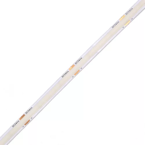 SOB LED Szalag 24V, 4W, 400 lumen, Meleg fehér, 2700K, 8 mm, 252 LED, 90 CRI