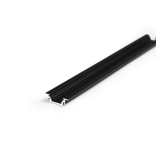 Topmet LED profil GROOVE10 fekete 2 méteres