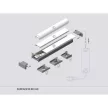 Topmet LED profil SURFACE10 eloxált 2 méteres BC/UX
