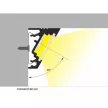 Topmet LED profil CORNER10 fehér 2 méteres BC/UX