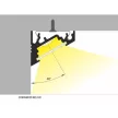 Topmet LED profil CORNER10 eloxált 2 méteres BC/UX
