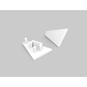 Topmet LED profil CORNER10 végzáró fehér gen2