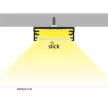 Topmet LED profil WIDE24 fekete 2 méteres G/W