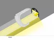 Topmet LED profil PEN8 eloxált