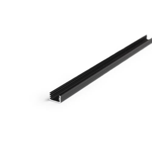 Topmet LED profil SLIM8 fekete eloxált 2 méteres