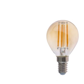 E14 Filament Gömb 4 Watt 300° 450 Lm WW Meleg fehér