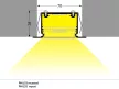 Topmet LED profil PHIL süllyesztett natur ALU C10