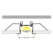 Topmet LED profil PHIL rugós rögzítő inox