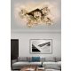 UNIVERSO Mennyezeti lámpa 8xE27 Max.60W 930x930mm fekete