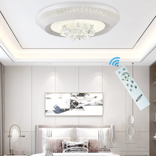 UNIVERSO Kristály üveg mennyezeti lámpa 83/166w 6640/13280lm CCT IP22 800mm fehér