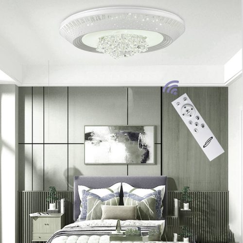 UNIVERSO Kristály üveg mennyezeti lámpa 34/68w 2720/5440lm CCT IP22 510mm fehér