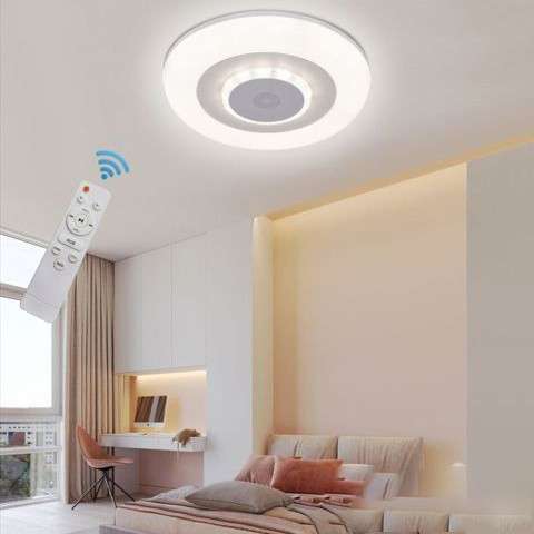 UNIVERSO Mennyezeti lámpa hangszóróval BT 72w CCT + 9w RGB 4600lm 485×60mm fehér