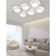 UNIVERSO Mennyezeti lámpa 120w 9600lm 6500k 860x570x130mm fehér/arany