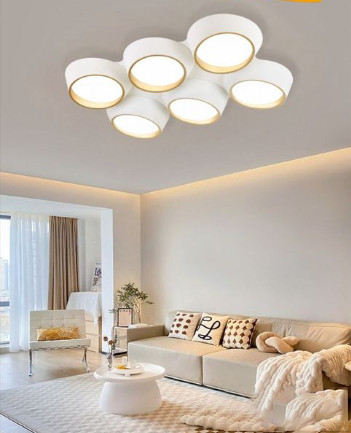 UNIVERSO Mennyezeti lámpa 120w 9600lm 4000k 860x570x130mm fehér/arany