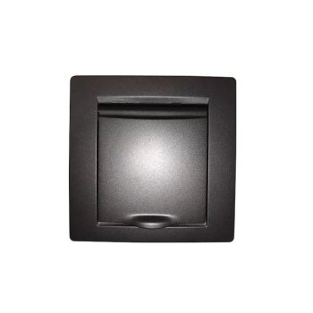   ELDLUX ELDGROUND 2P+F konnektor gyerekvédelemmel csapfedéllel fekete csavaros IP44