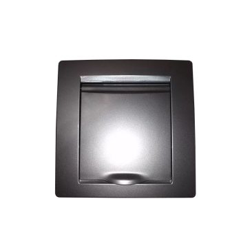   ELDLUX ELDGROUND 2P+F konnektor gyerekvédelemmel csapfedéllel ezüst csavaros IP44