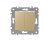 ELDLUX ELDGROUND kettős váltókapcsoló (106+6) arany csavaros