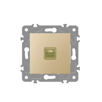 ELDLUX ELDGROUND 1×RJ45 Cat.6 UTP aljzat arany