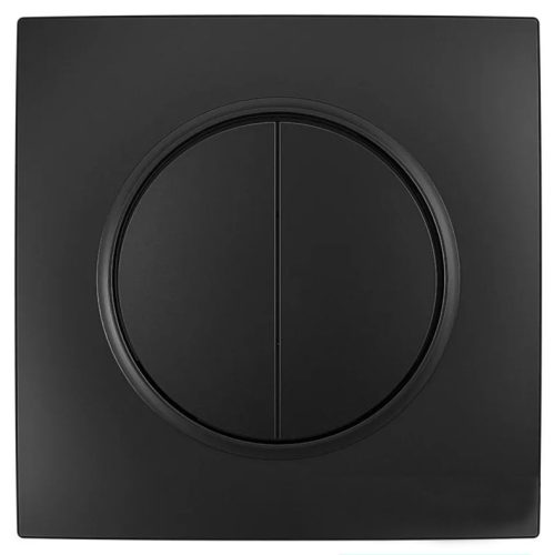 ELDLUX ELDELIN dupla nyomókapcsoló fekete