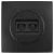 ELDLUX ELDELIN 2×RJ45 Cat.5e UTP aljzat fekete