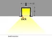 Topmet LED profil SMART-IN16 eloxált 2 méteres BC3/U4