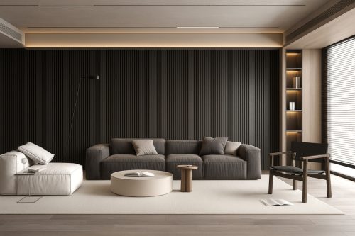 Akusztikus falpanel Fekete tölgy 280 cm