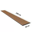 Akusztikus falpanel Világos szürke 280 cm