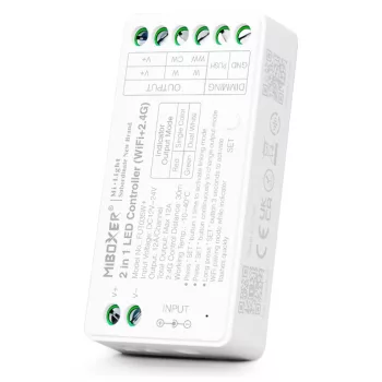   MiBoxer FUT035W+ - WiFi-s Dimmer/CCT 2in1 LED zóna vezérlő DC12-24V 12A
