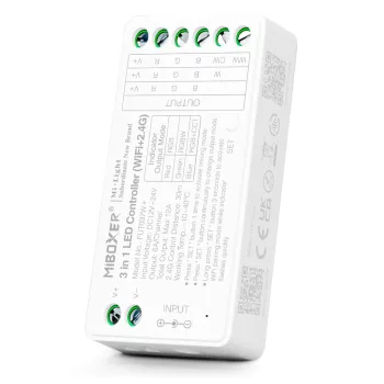   MiBoxer 3 Az 1-Ben Wifi RGB/RGBW/RGB+CCT Led Zóna Vezérlő DC12-24V 12A