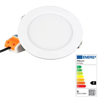   MiBoxer 9 Watt Kerek Süllyeszthető 720Lm RGB+CCT Lámpa Fehér