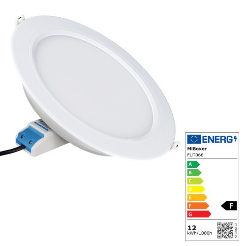 MiBoxer 12 Watt Kerek Süllyeszthető 1100Lm RGB+CCT Lámpa Fehér